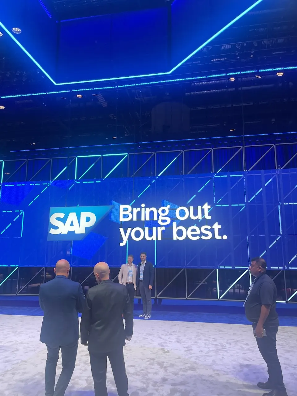 Mindset team members on stage at SAP Sapphire presenting the Twenty Joule Agents launch