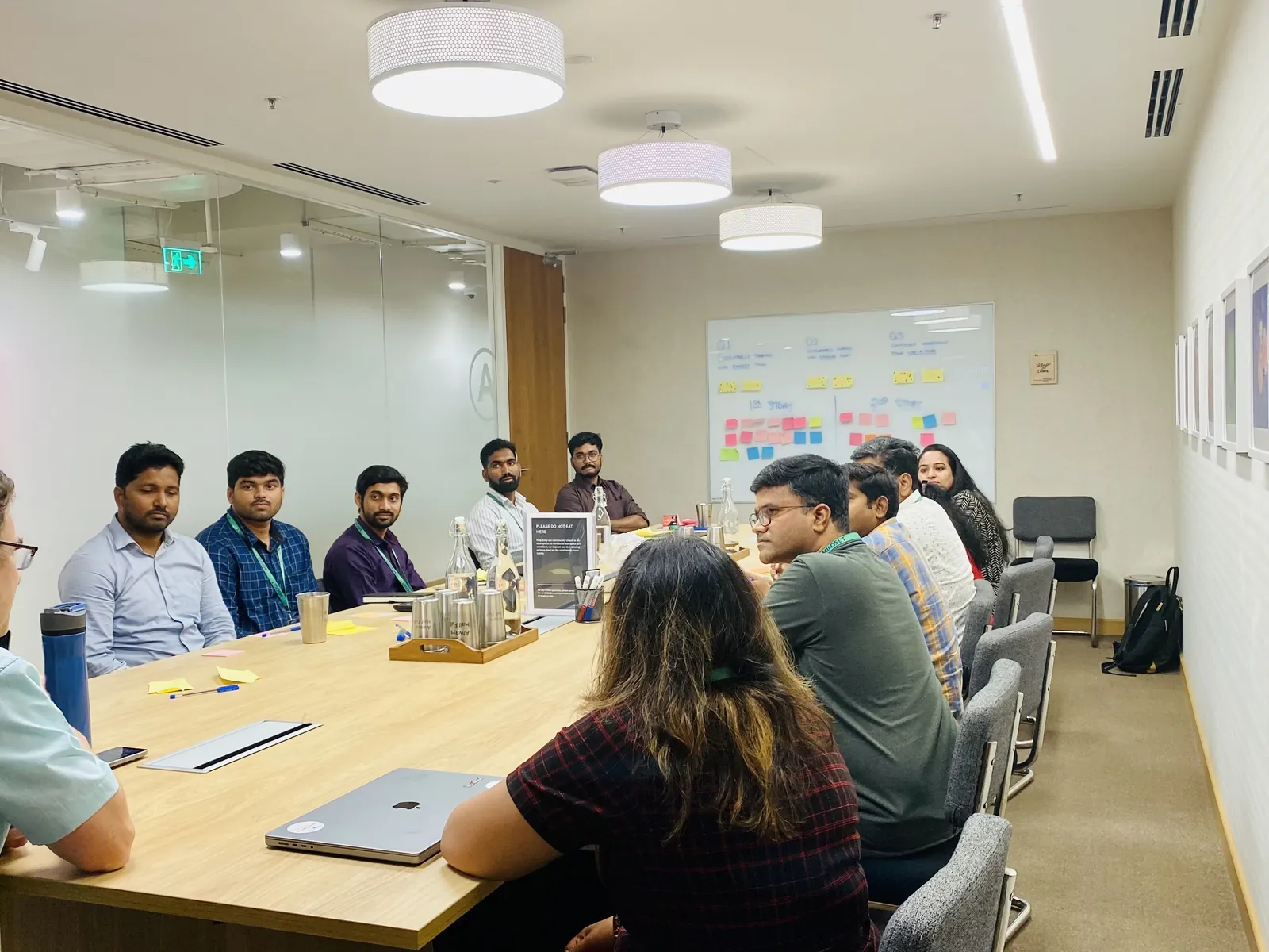 The Hyderabad team in a working session at the office
