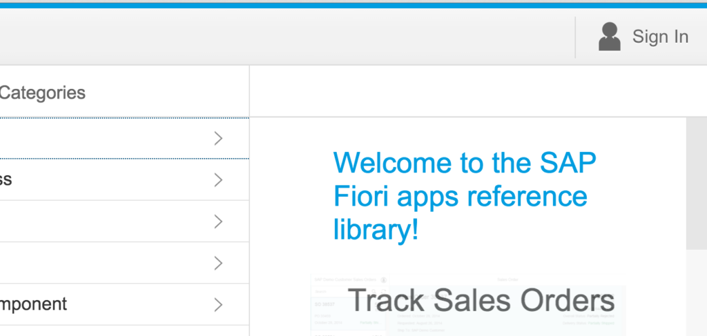 Sign Into Fiori Apps Library