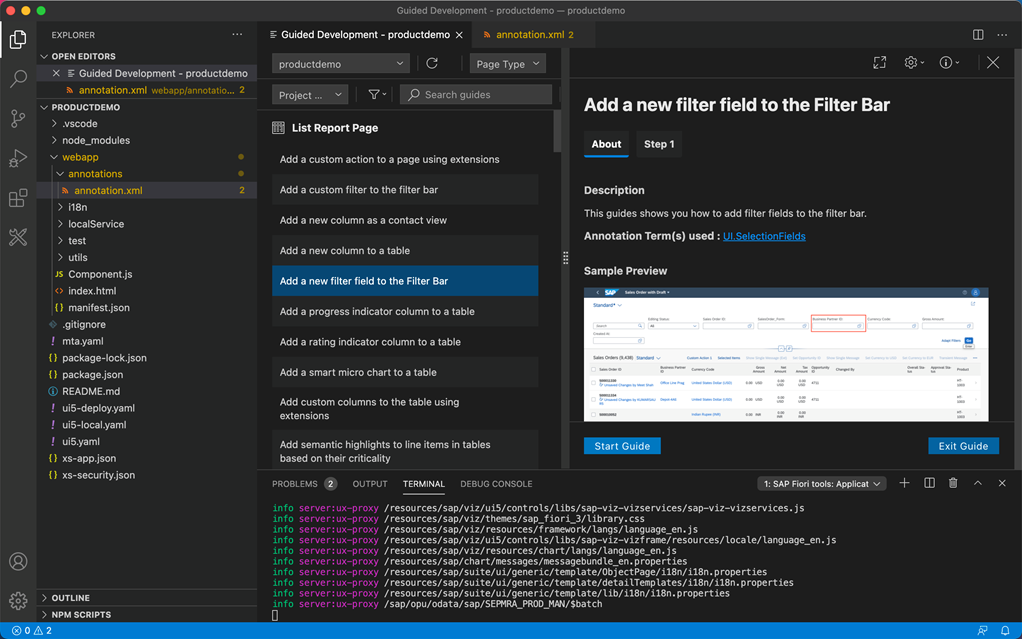 FIORI tools