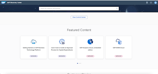 SAP Discovery Center