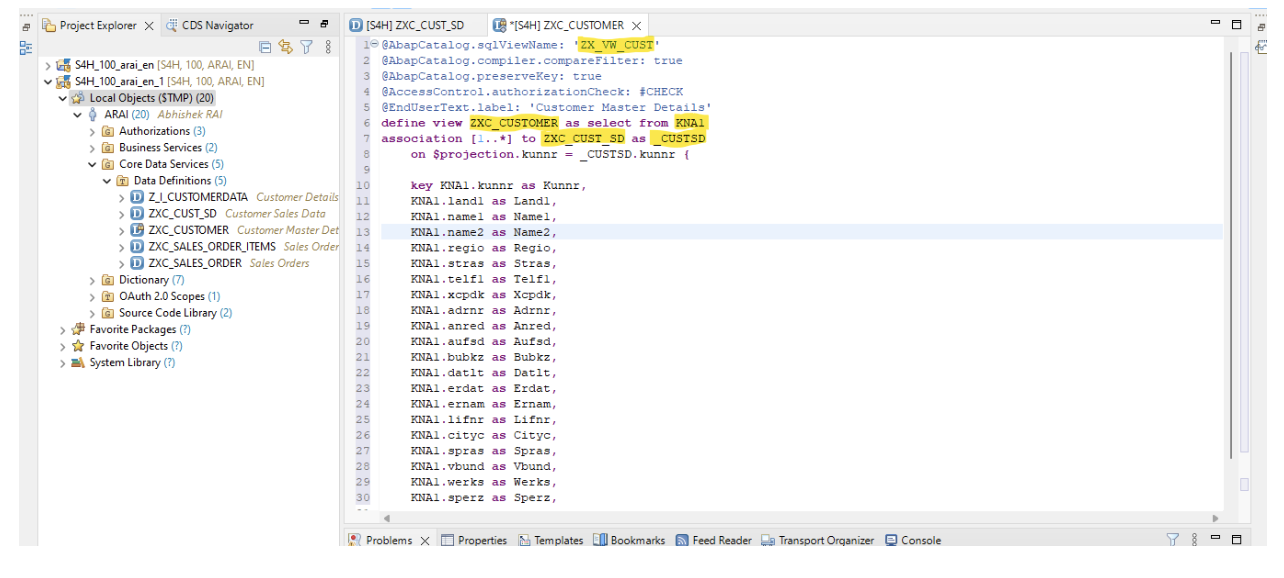 How to Create CDS Views Using HANA Studio (Eclipse) Mindset Consulting