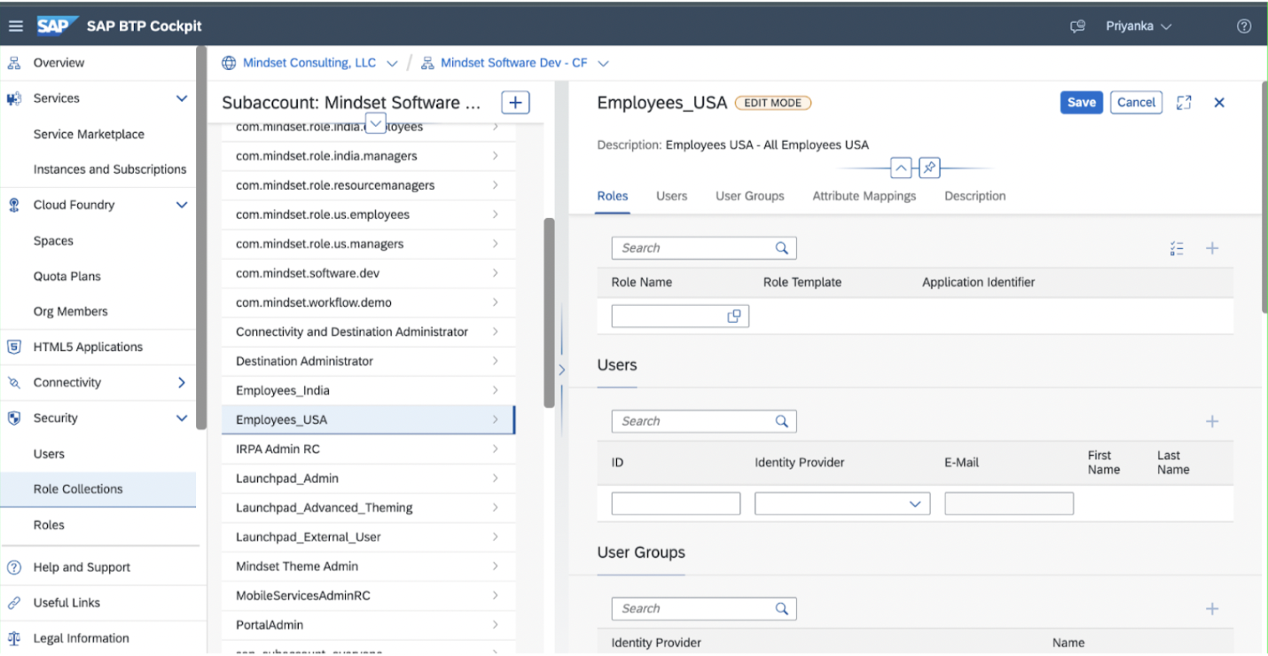Launchpad Service Part 2 Assigning Roles to the Site & Apps to