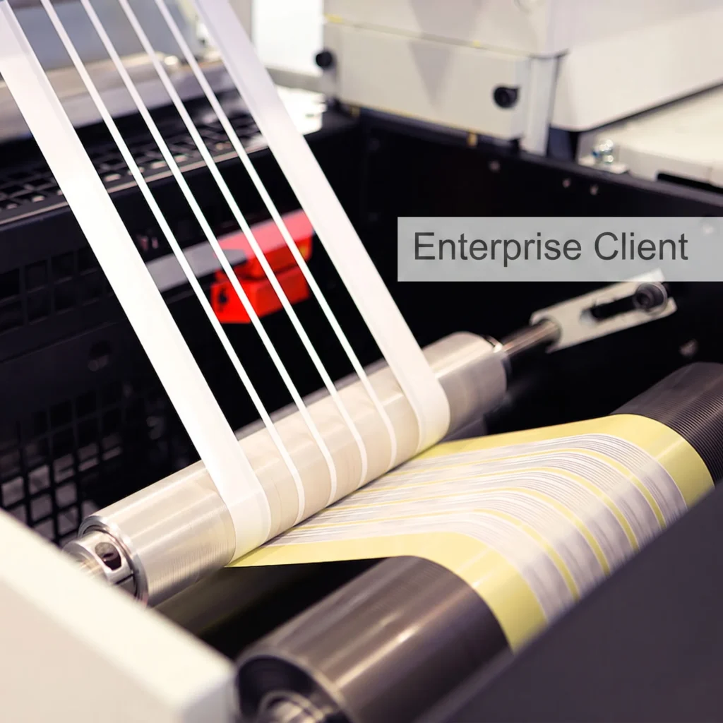 Large Release Liner Manufacturing Company SAP case study