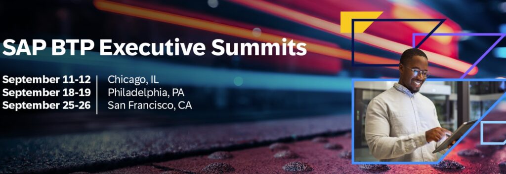 SAP BTP Executive Summits: San Francisco Platinum Sponsor